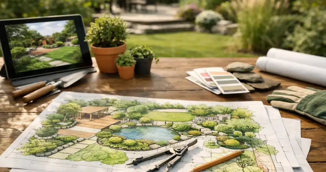 Was beinhaltet eine Gartenplanung?