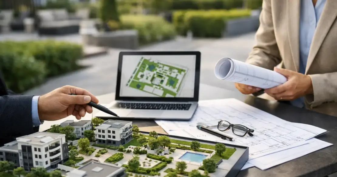 Außenflächen für Immobilienprojekte planen