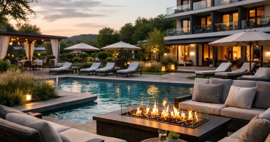 Fallstudie Hotel-Außenbereich Aufwertung