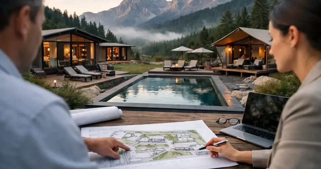 Outdoor Konzept Boutique Hotel richtig planen