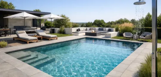 Poolbereich stilvoll planen mit System