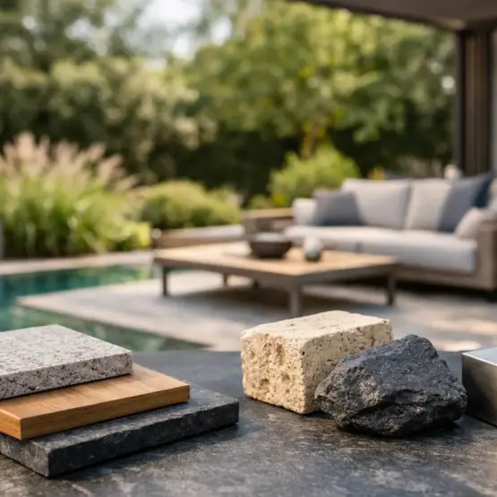 Premium Materialien im Außenbereich auswählen