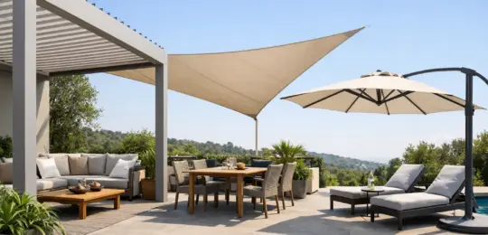 Schattensystem für die Terrasse passend auswählen